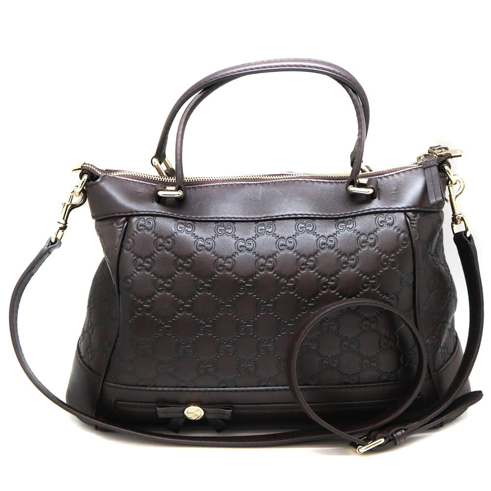Gucci Mayfair Bag Leather Brown